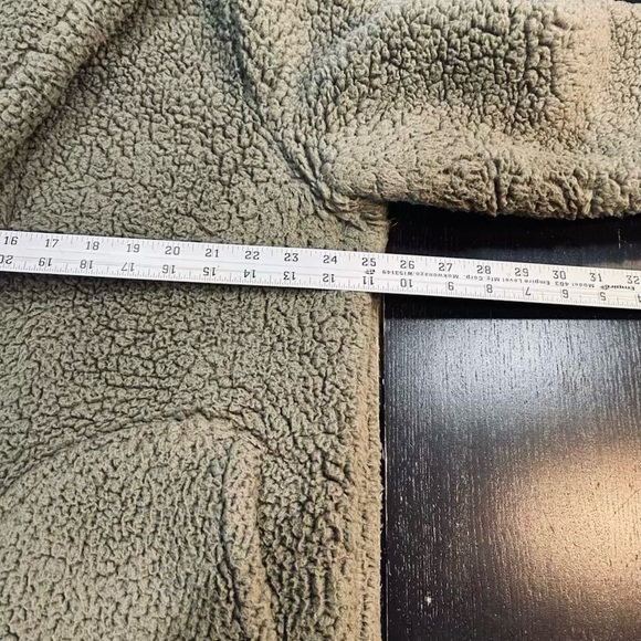 Cuddl Duds Green Sherpa Hooded Jacket Size M - Picture 7 of 8